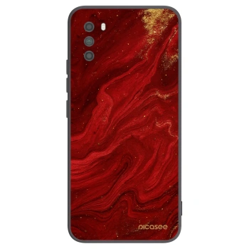 Picasee silikonowe czarne etui na Xiaomi Poco M3 - Red