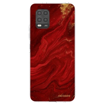 Picasee silikonowe przeźroczyste etui na Xiaomi Mi 10 Lite - Red