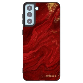 Picasee silikonowe czarne etui na Samsung Galaxy S21+ 5G G996F - Red
