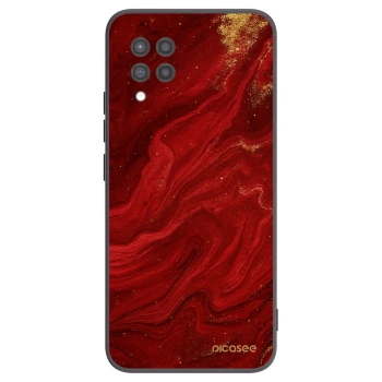 Picasee silikonowe czarne etui na Samsung Galaxy A42 A426B - Red