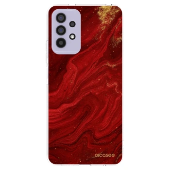 Picasee silikonowe przeźroczyste etui na Samsung Galaxy A32 4G SM-A325F - Red