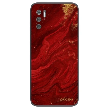 Picasee silikonowe czarne etui na Xiaomi Poco M3 Pro 5G - Red