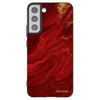 Picasee silikonowe czarne etui na Samsung Galaxy S22+ 5G - Red
