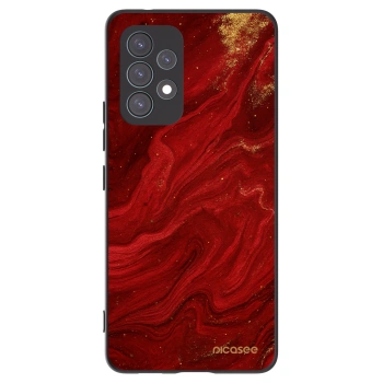 Picasee silikonowe czarne etui na Samsung Galaxy A53 5G A536 - Red