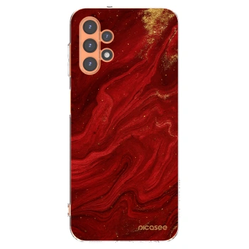 Picasee silikonowe przeźroczyste etui na Samsung Galaxy A13 4G A135 - Red
