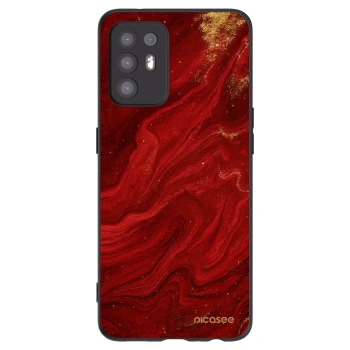 Picasee silikonowe czarne etui na OPPO A94 5G - Red