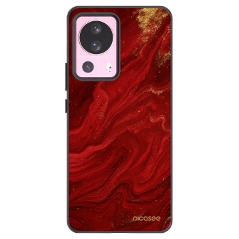Picasee silikonowe czarne etui na Xiaomi 13 Lite - Red