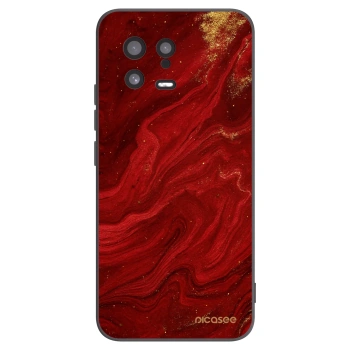 Picasee silikonowe czarne etui na Xiaomi 13 - Red