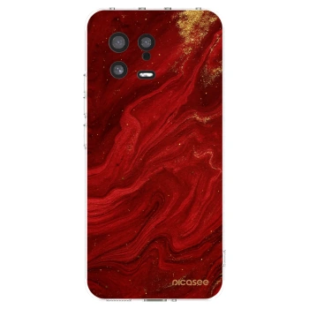 Picasee silikonowe przeźroczyste etui na Xiaomi 13 - Red