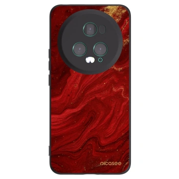 Picasee silikonowe czarne etui na Honor Magic5 Pro - Red