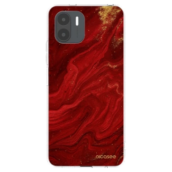 Picasee silikonowe przeźroczyste etui na Xiaomi Redmi A2 - Red