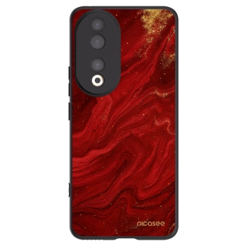 Picasee silikonowe czarne etui na Honor 90 5G - Red
