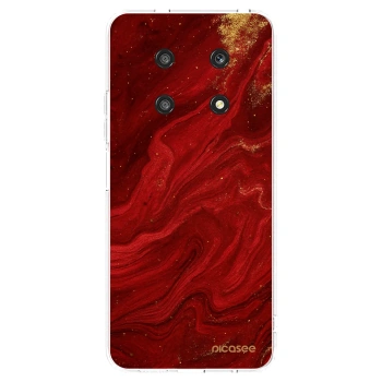 Picasee silikonowe przeźroczyste etui na Honor Magic4 Lite 5G - Red