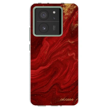 Picasee silikonowe przeźroczyste etui na Xiaomi 13T Pro - Red
