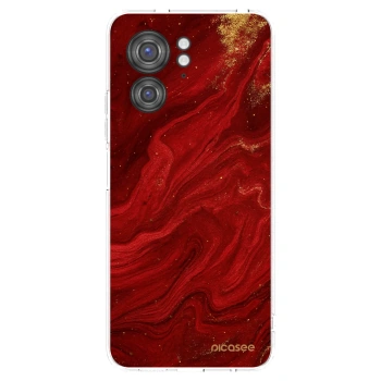 Picasee silikonowe przeźroczyste etui na Motorola Edge 40 - Red