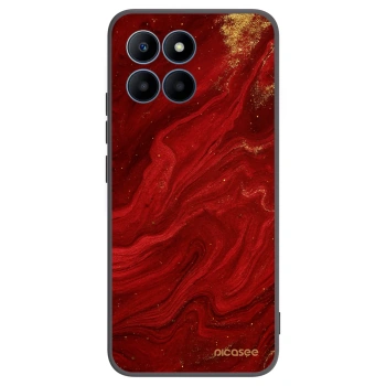 Picasee silikonowe czarne etui na Honor 70 Lite - Red