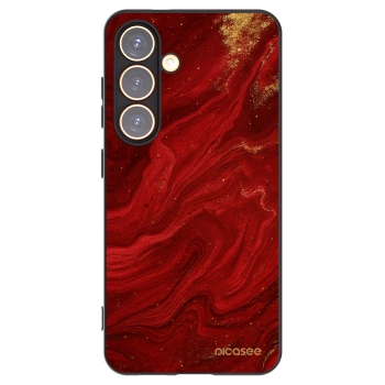 Picasee silikonowe czarne etui na Samsung Galaxy S24 S921B 5G - Red