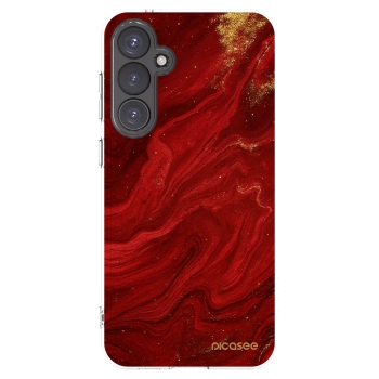 Picasee silikonowe przeźroczyste etui na Samsung Galaxy S23 FE S711B - Red