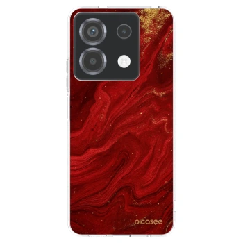 Picasee silikonowe przeźroczyste etui na Xiaomi Poco X6 - Red
