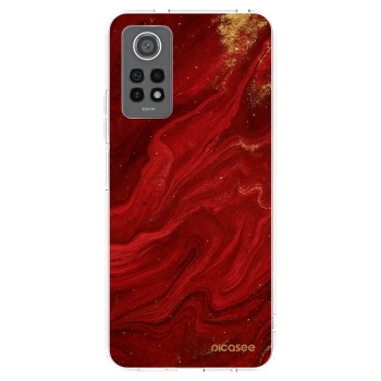Picasee silikonowe przeźroczyste etui na Xiaomi Redmi Note 12 Pro 4G - Red