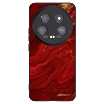 Picasee silikonowe czarne etui na Xiaomi 14 Ultra - Red