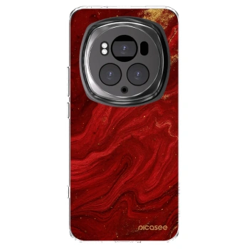 Picasee silikonowe przeźroczyste etui na Honor Magic6 Pro - Red