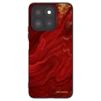 Picasee silikonowe czarne etui na Honor X8b - Red