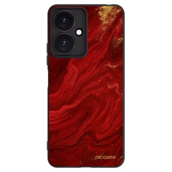 Picasee silikonowe czarne etui na Xiaomi Redmi 13C 5G - Red