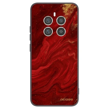 Picasee silikonowe czarne etui na Realme 12 Pro 5G - Red
