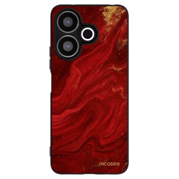 Picasee silikonowe czarne etui na Xiaomi Redmi 13 4G - Red