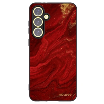 Picasee silikonowe czarne etui na Samsung Galaxy S24 FE S721B - Red