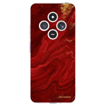 Picasee silikonowe przeźroczyste etui na Xiaomi Redmi 14C - Red