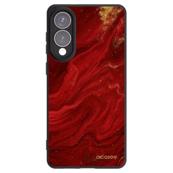 Picasee silikonowe czarne etui na Samsung Galaxy S25 Edge 5G - Red