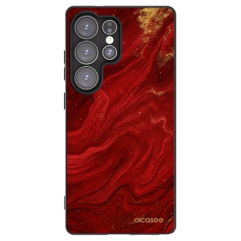 Picasee silikonowe czarne etui na Samsung Galaxy S25 Ultra 5G - Red