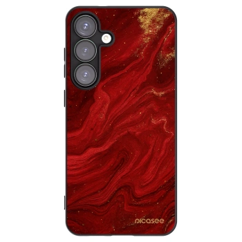 Picasee silikonowe czarne etui na Samsung Galaxy S25+ 5G - Red