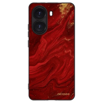 Picasee silikonowe czarne etui na Xiaomi Poco X7 Pro 5G - Red