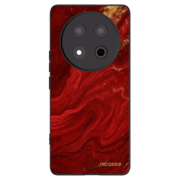 Picasee silikonowe czarne etui na Honor Magic7 Lite 5G - Red