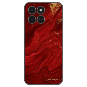 Picasee silikonowe czarne etui na Honor 200 Smart 5G - Red