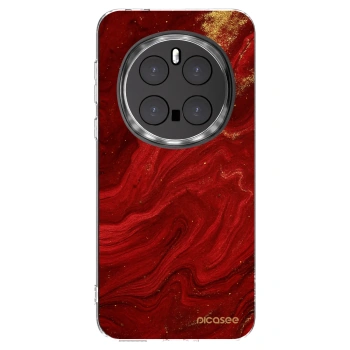 Picasee silikonowe przeźroczyste etui na Honor Magic7 Pro 5G - Red