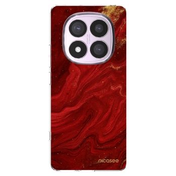 Picasee silikonowe przeźroczyste etui na Xiaomi Redmi Note 14 Pro 4G - Red