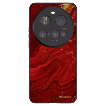 Picasee silikonowe czarne etui na Xiaomi 15 Ultra - Red