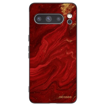 Picasee silikonowe czarne etui na Google Pixel 8 Pro - Red