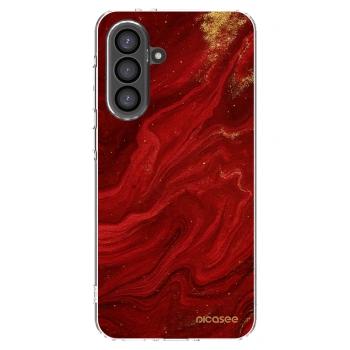Picasee silikonowe przeźroczyste etui na Samsung Galaxy A56 5G A566B - Red