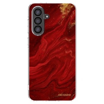 Picasee silikonowe przeźroczyste etui na Samsung Galaxy A36 5G - Red