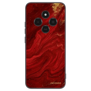 Picasee silikonowe czarne etui na Xiaomi Poco C75 - Red