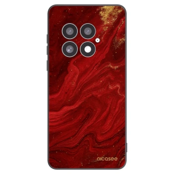 Picasee silikonowe czarne etui na OnePlus 13 5G - Red