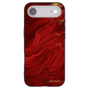 Picasee silikonowe czarne etui na Apple iPhone Air - Red