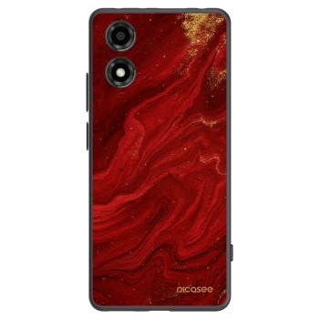 Picasee silikonowe czarne etui na Motorola Moto E14 - Red