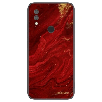 Picasee silikonowe czarne etui na Xiaomi Redmi 7 - Red