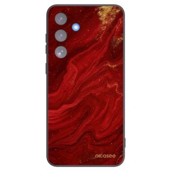 Picasee silikonowe czarne etui na Samsung Galaxy S25 FE 5G - Red